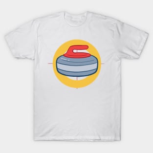 Hurry Hard Curling Rock T-Shirt